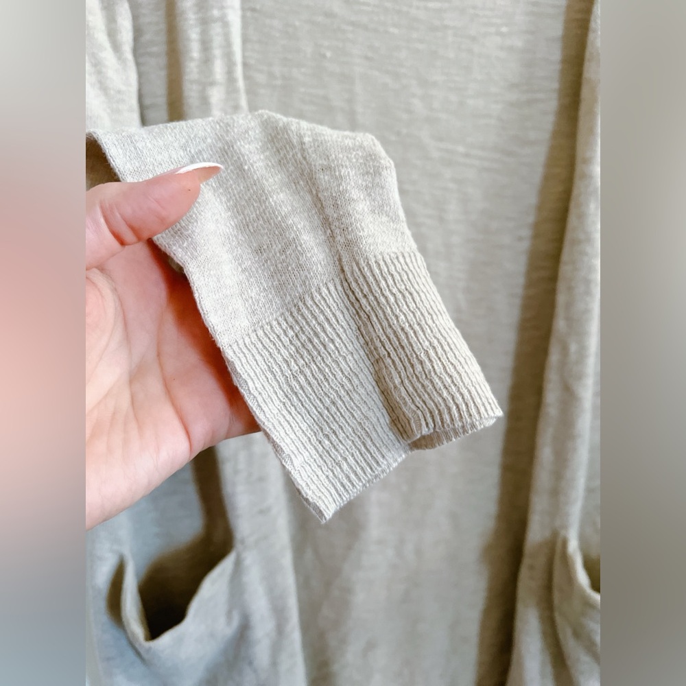 Madewell XS Summer Ryder cardigan slouchy sweater long sleeve cream beige cotton - Picture 5 of 10